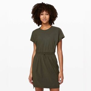 Lululemon Throw It On Dress size 4 
Dark Olive